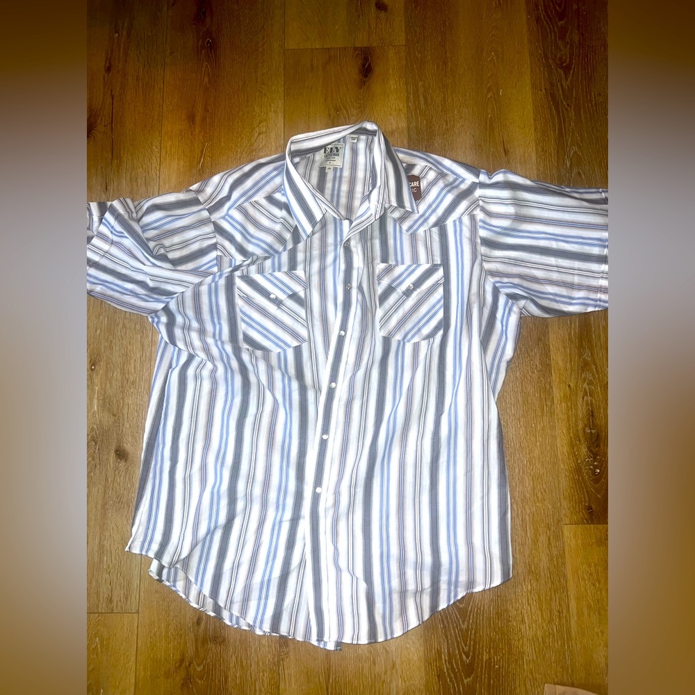Ely men’s pearl snap 2XL NWT